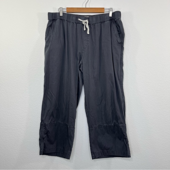 Pact Plus Size Cotton Classic Woven Twill Drawstring Crop Pant size XXL - Picture 2 of 9